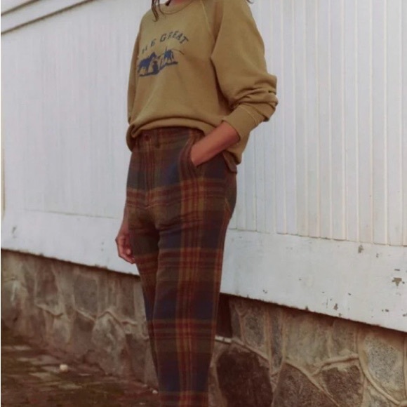 THE GREAT. Pants - The Great. Brand Ranger Plaid Pants in
Sequoia Plaid.